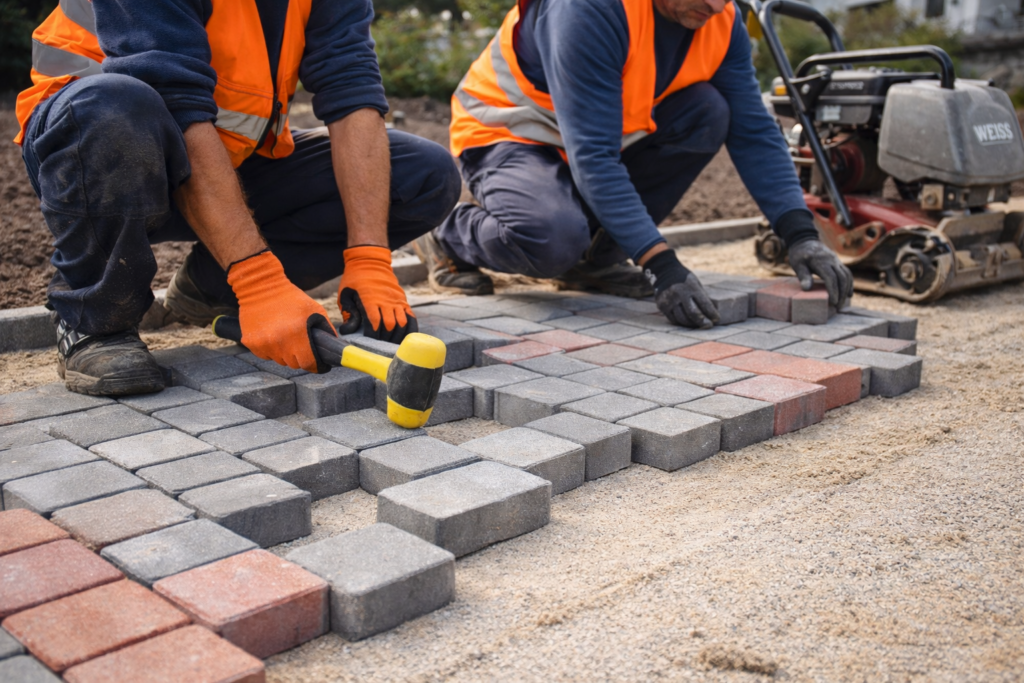 büyükçekmece de kilit parke taşları uygulaması