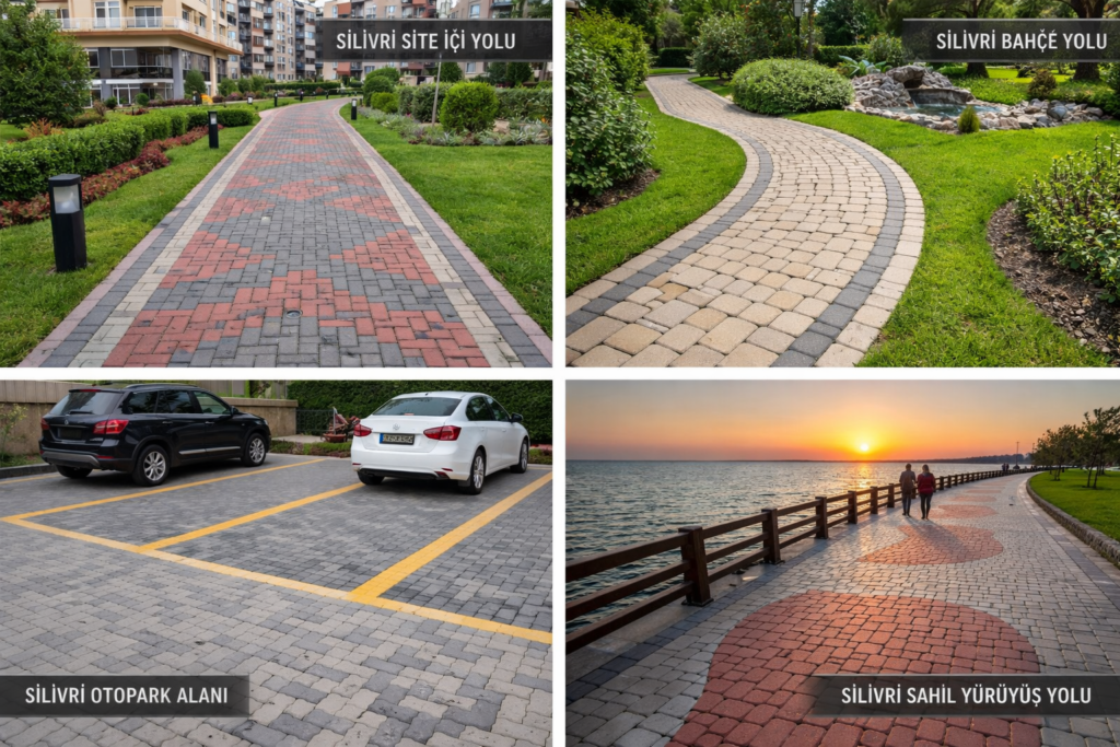 silivri de kilitli parke taşları